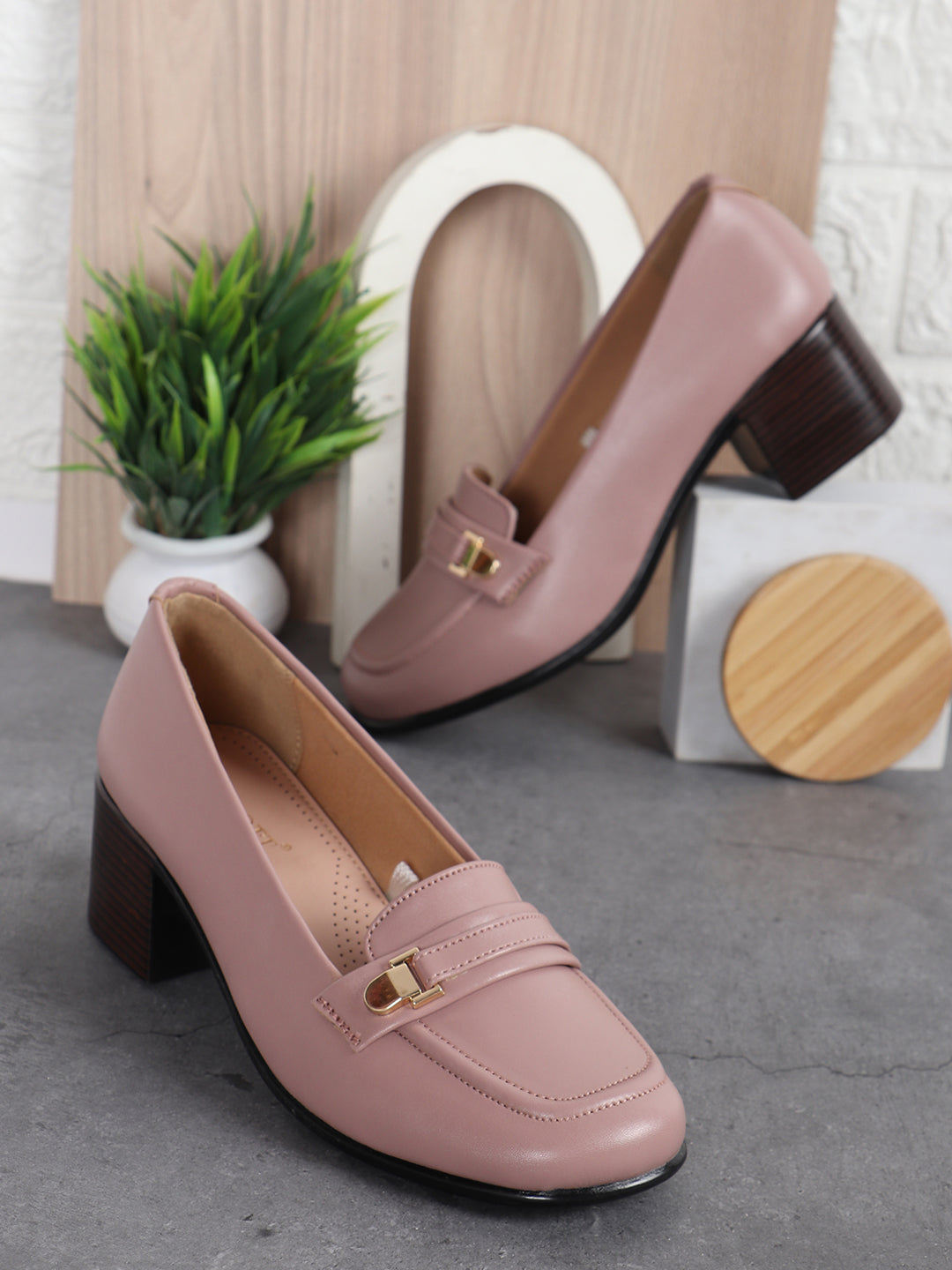 Liscott Comfortable Block Heel Pumps for Women
