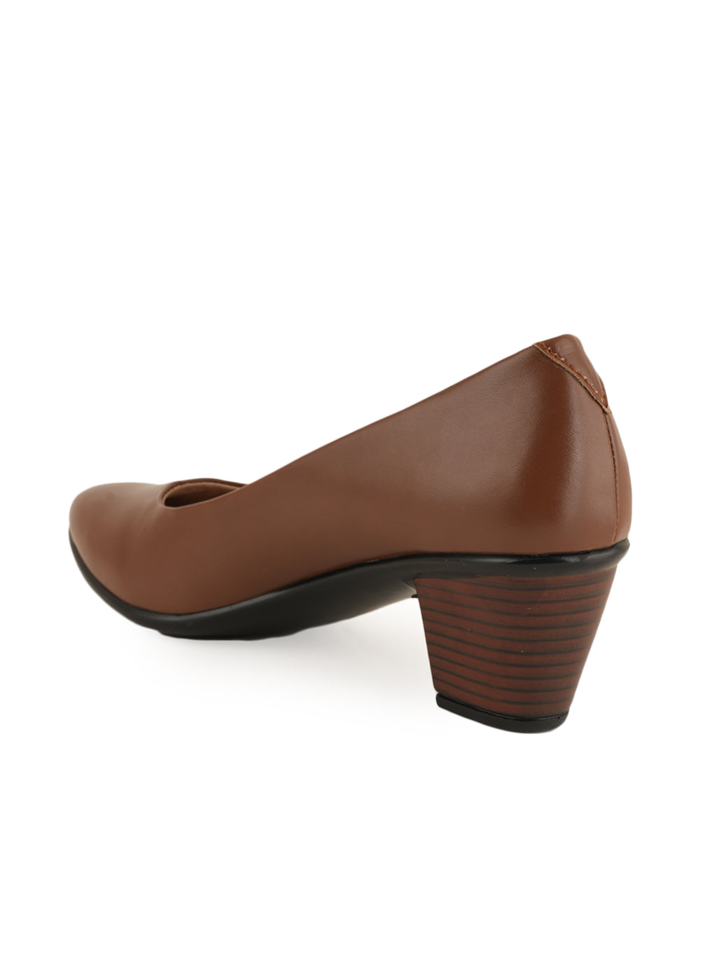 Liscott Solid Block Heel Pumps for Women
