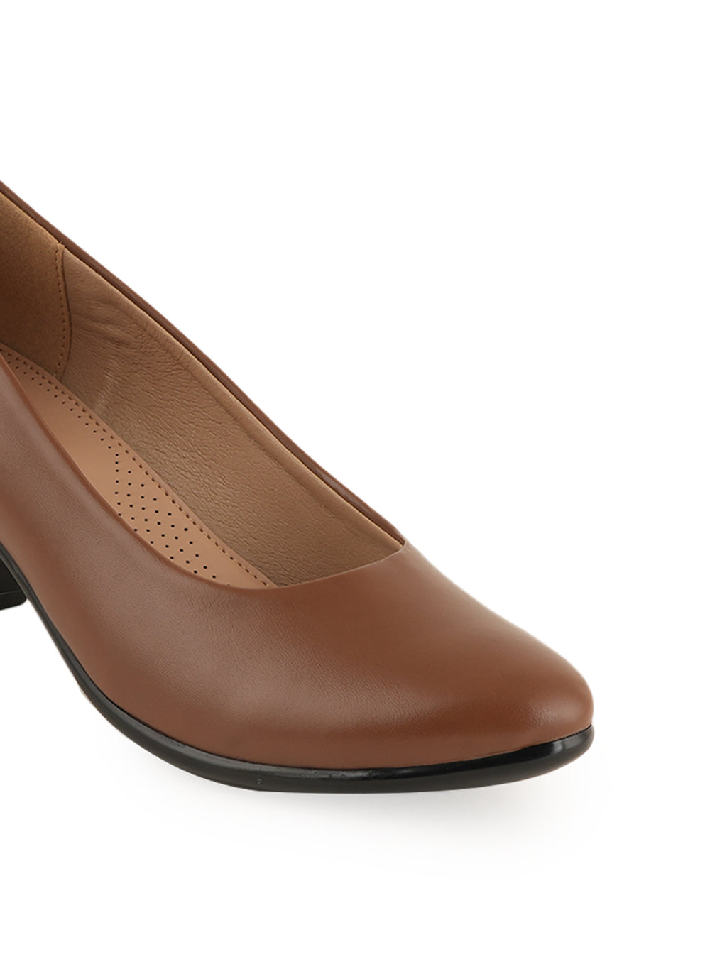 Liscott Solid Block Heel Pumps for Women