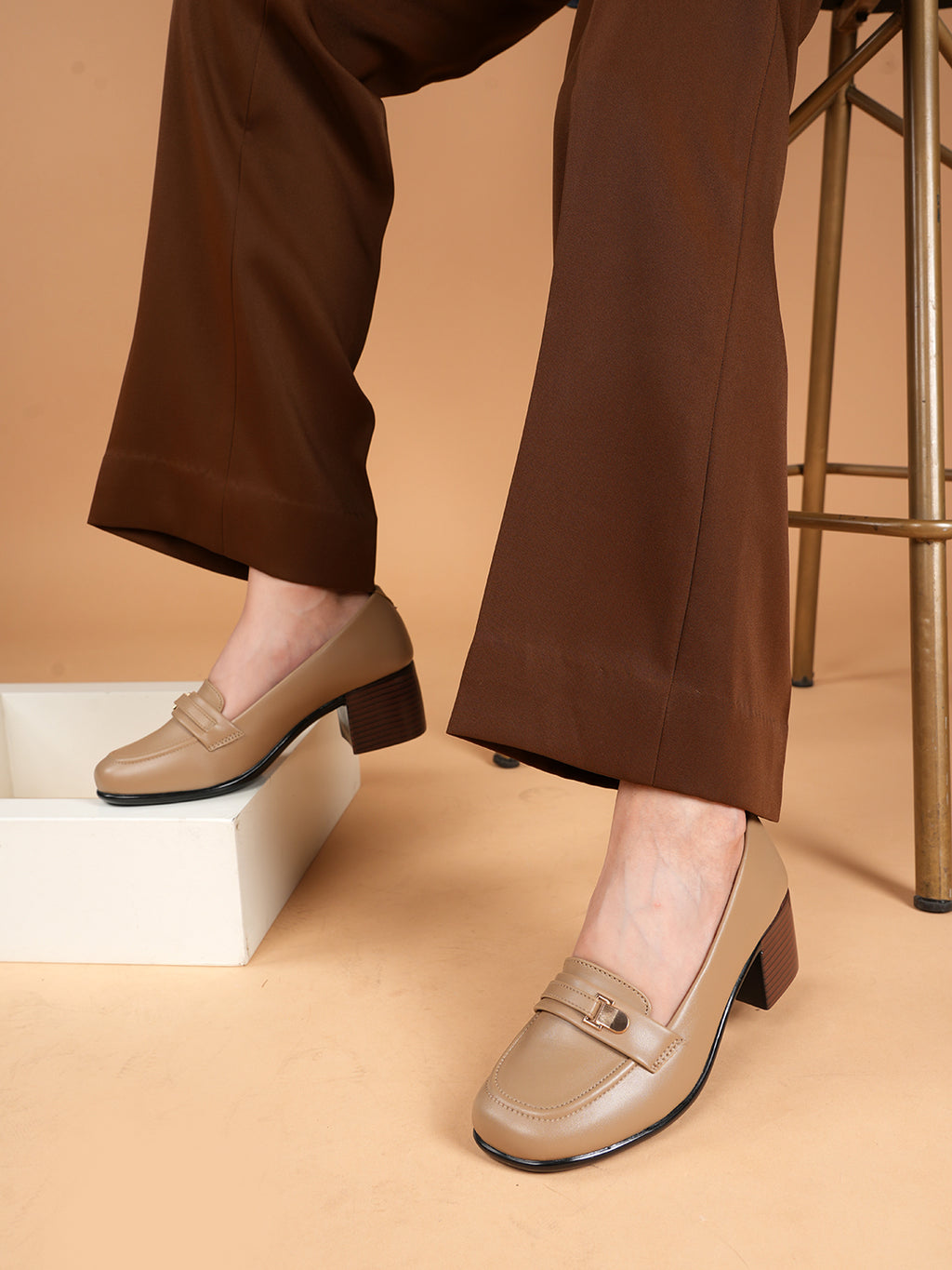 Liscott Comfortable Block Heel Pumps for Women