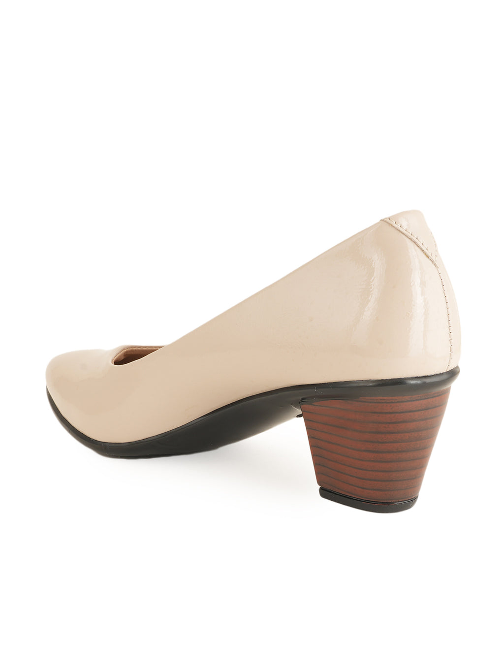 Liscott Solid Block Heel Pumps for Women