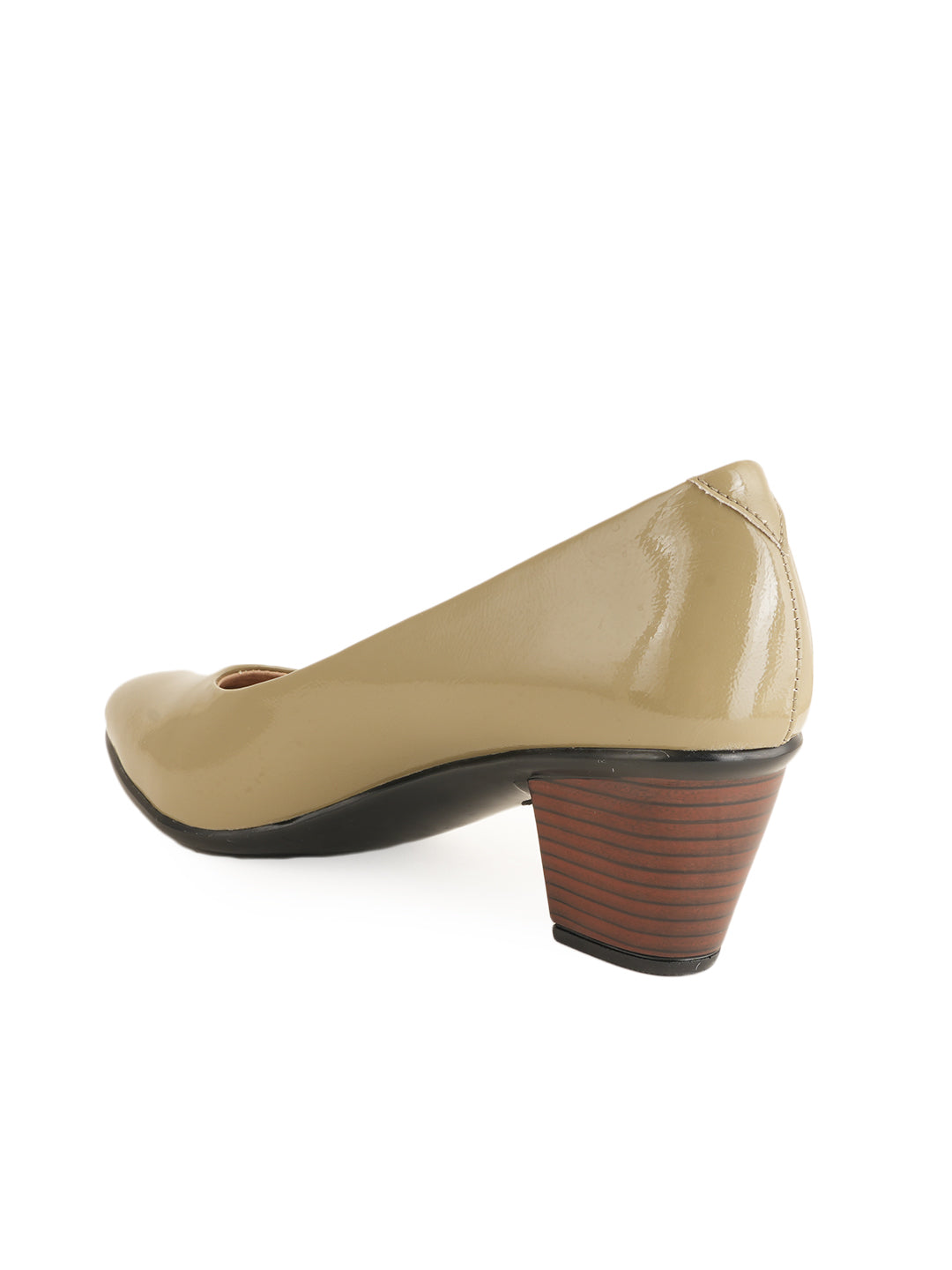 Liscott Solid Block Heel Pumps for Women