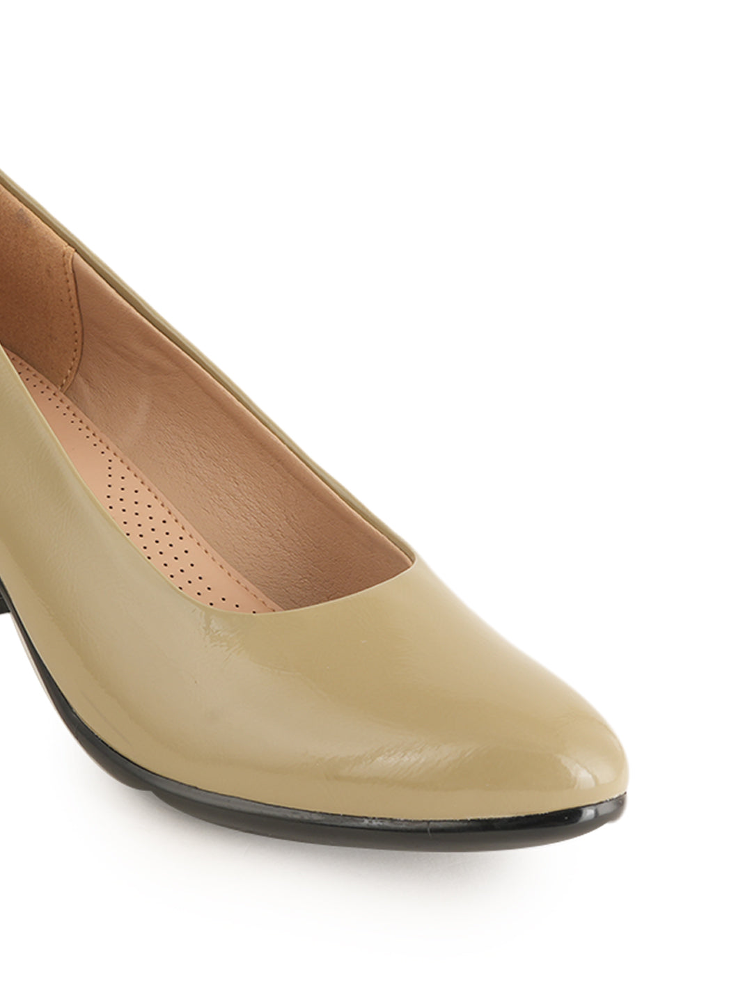 Liscott Solid Block Heel Pumps for Women