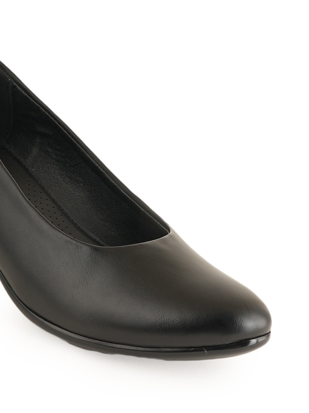 Liscott Solid Block Heel Pumps for Women