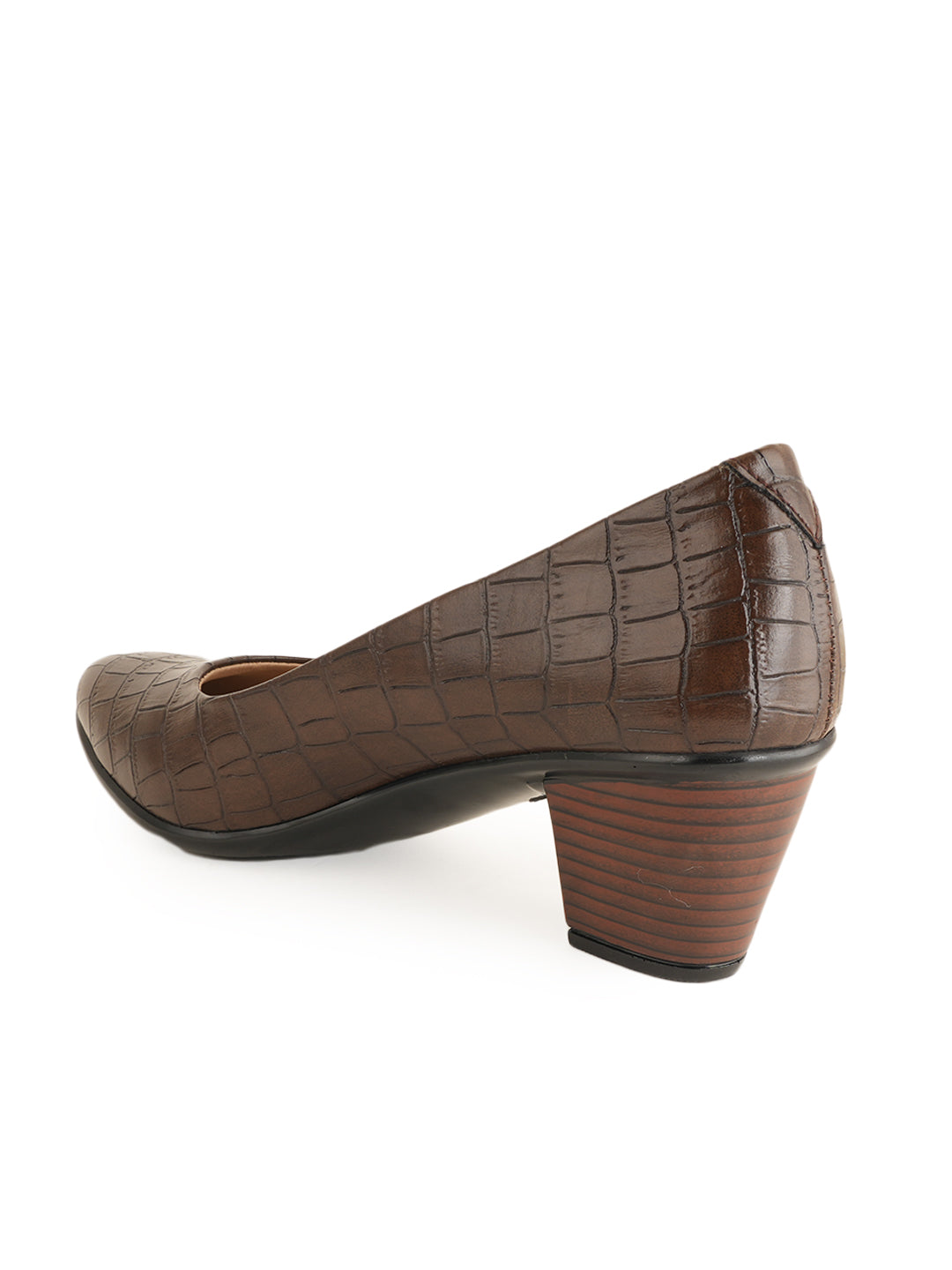 Liscott Solid Block Heel Pumps for Women