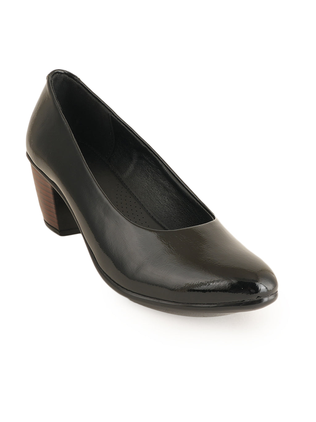 Liscott Solid Block Heel Pumps for Women