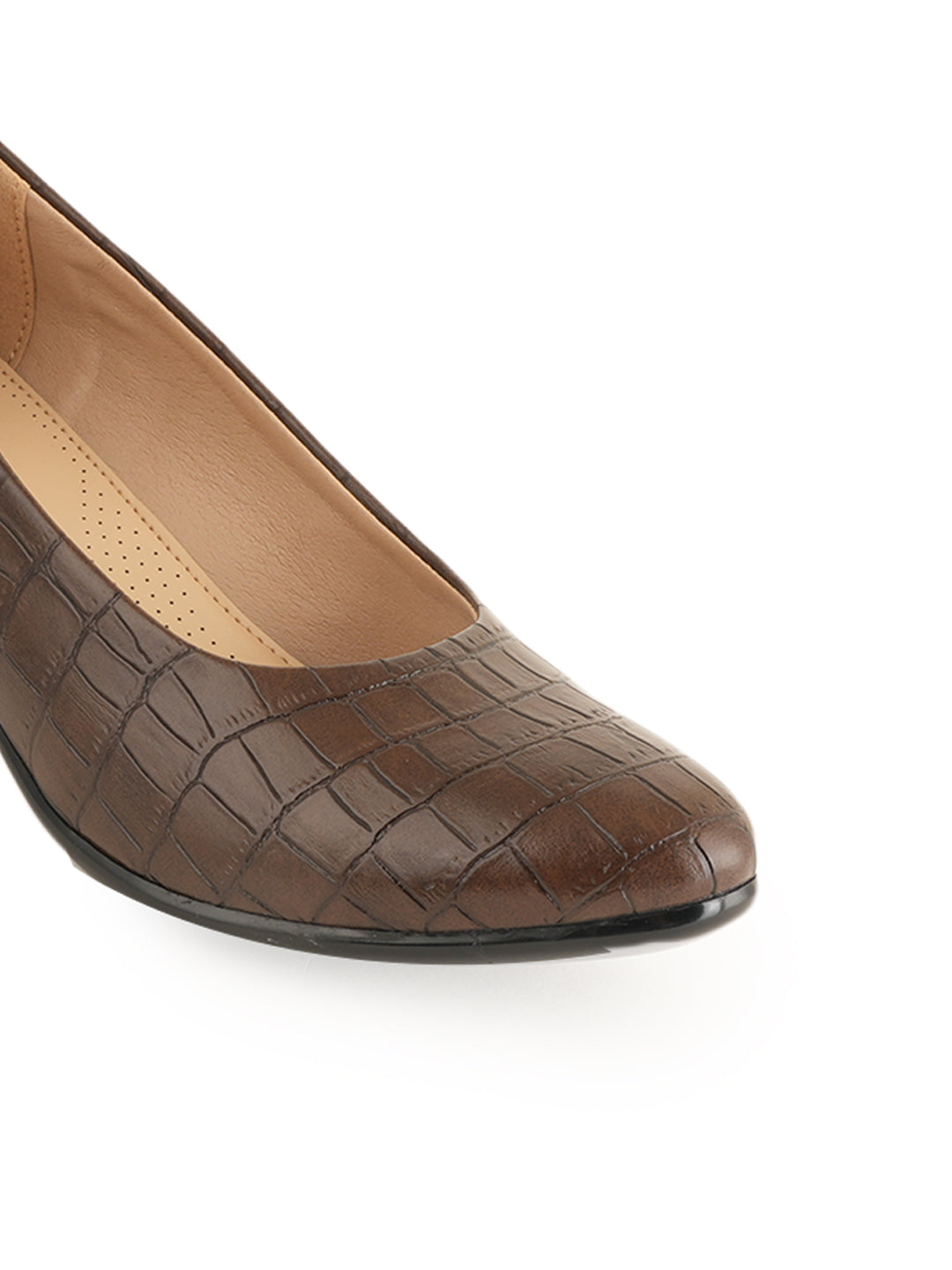 Liscott Solid Block Heel Pumps for Women