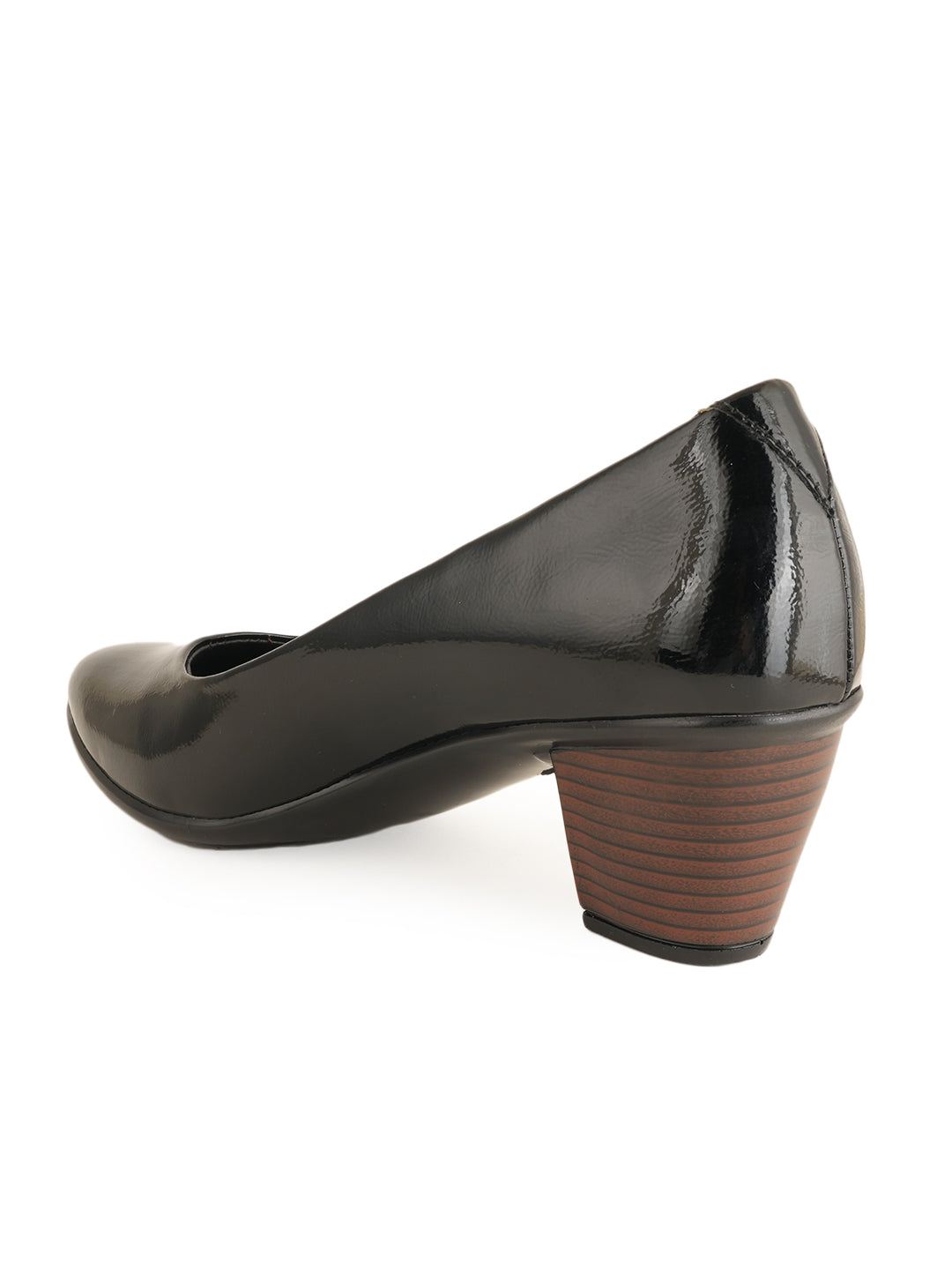 Liscott Solid Block Heel Pumps for Women