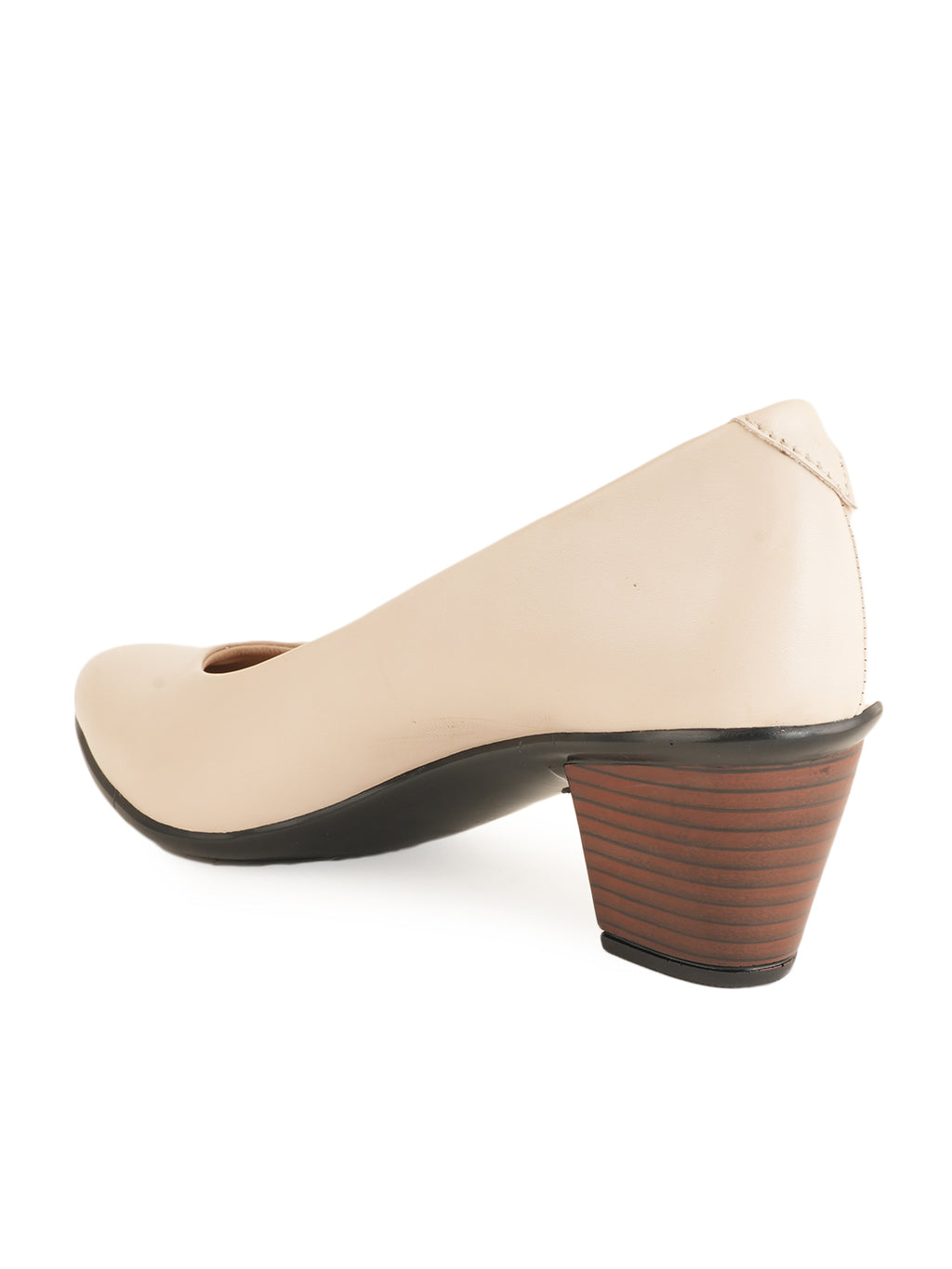 Liscott Solid Block Heel Pumps for Women