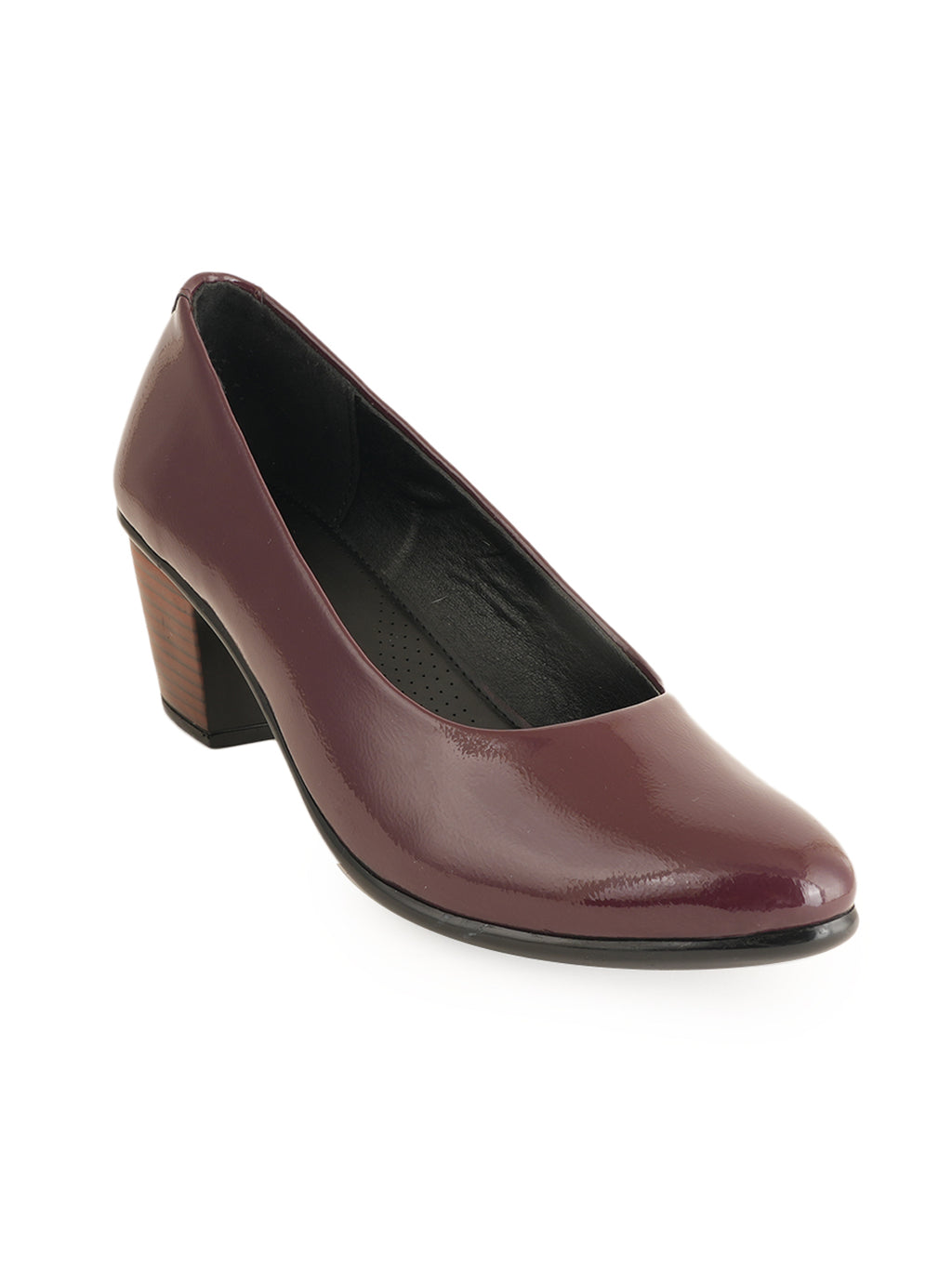 Liscott Solid Block Heel Pumps for Women
