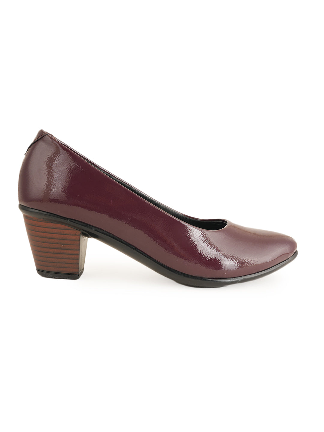 Liscott Solid Block Heel Pumps for Women