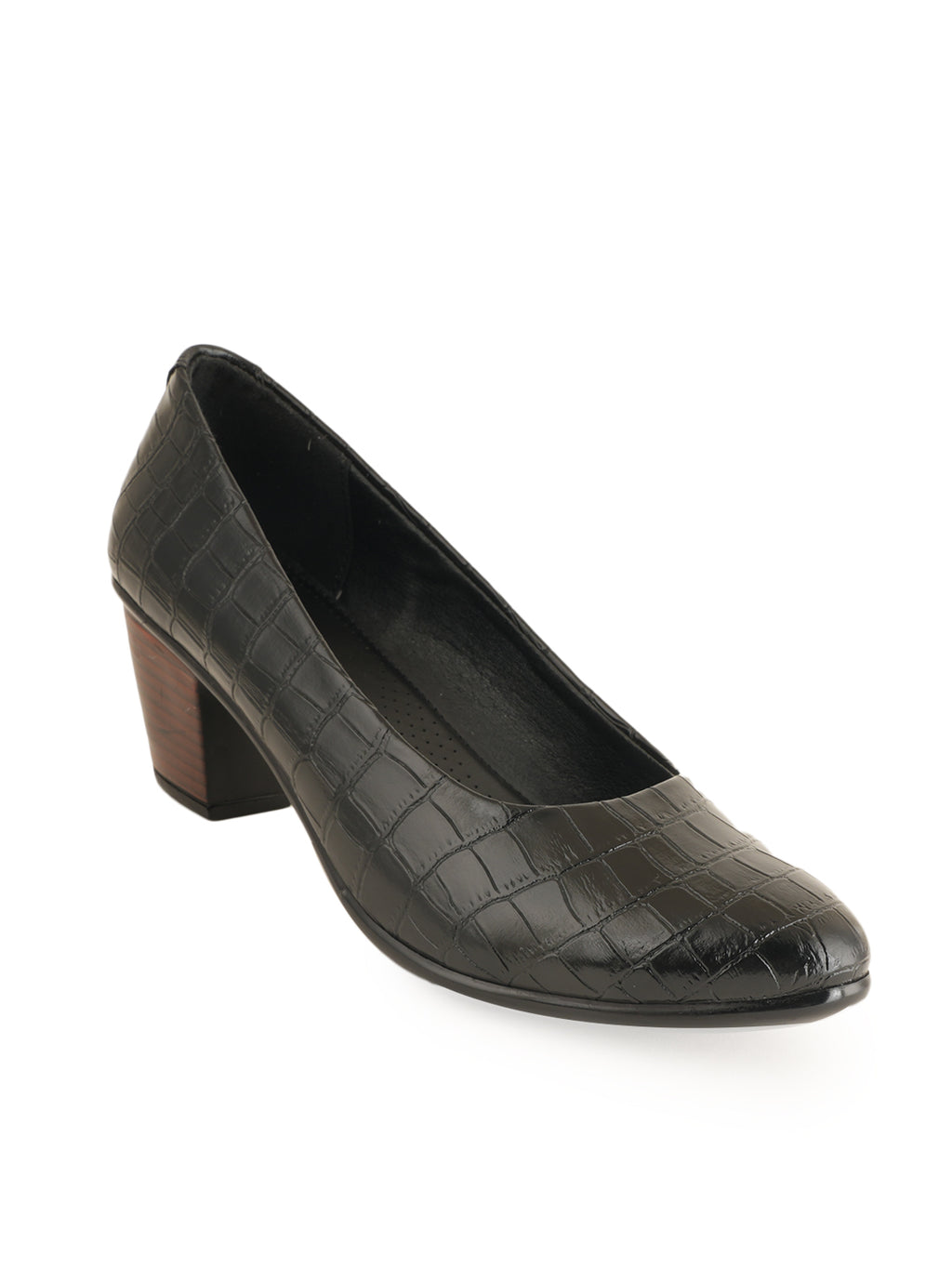 Liscott Solid Block Heel Pumps for Women