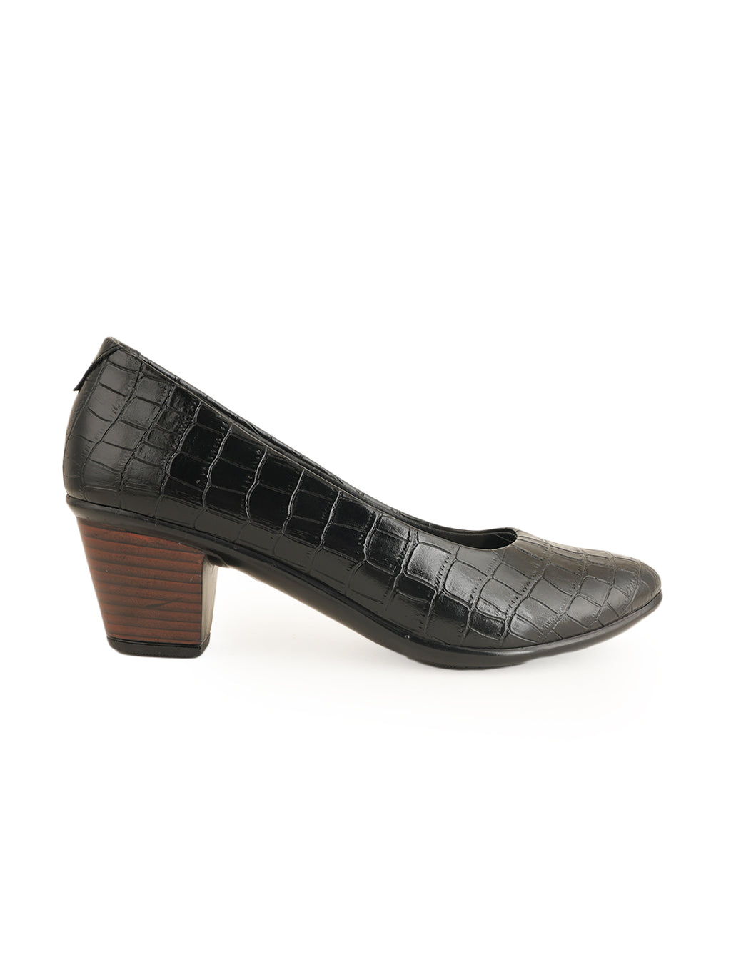 Liscott Solid Block Heel Pumps for Women