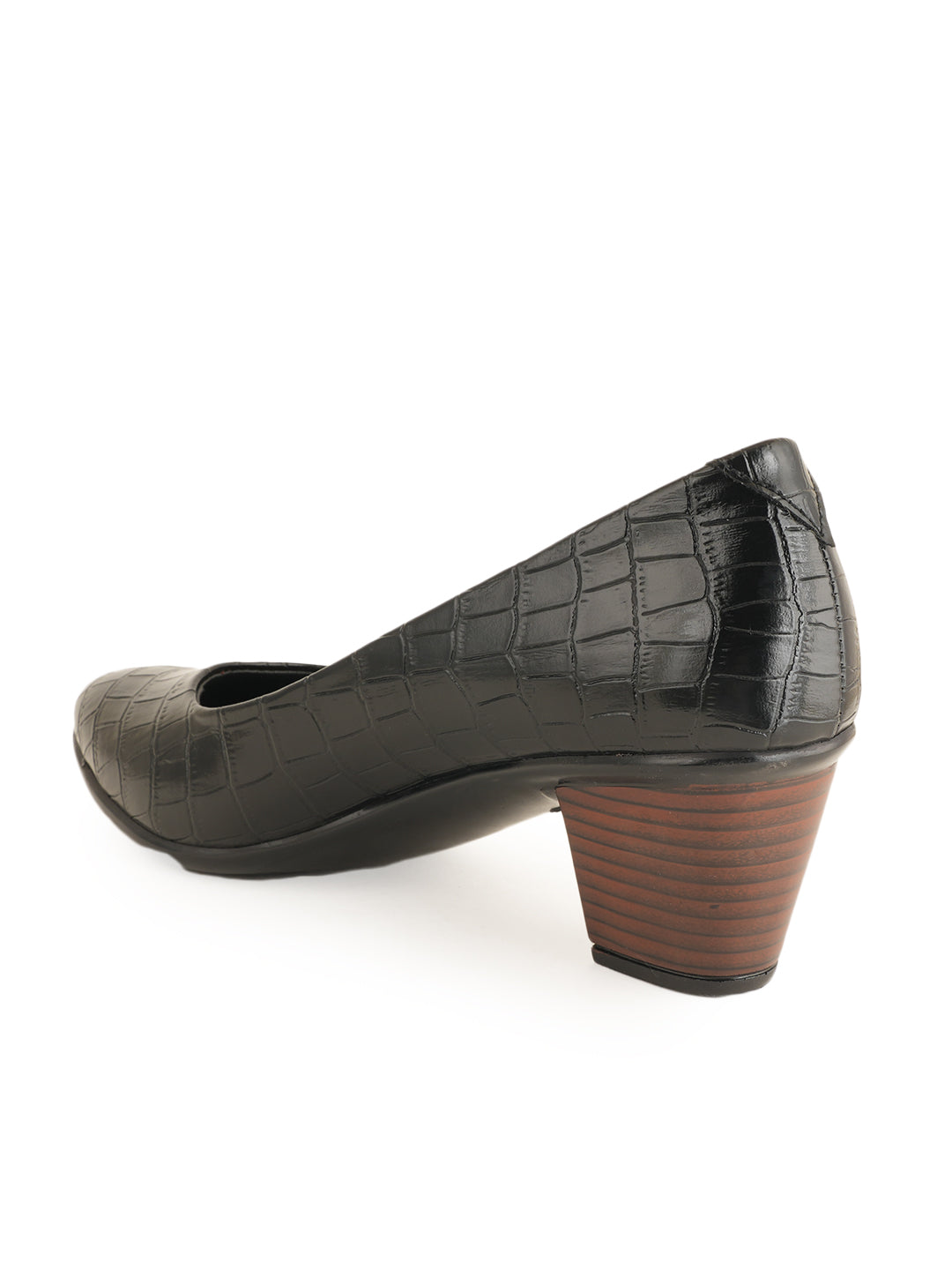 Liscott Solid Block Heel Pumps for Women