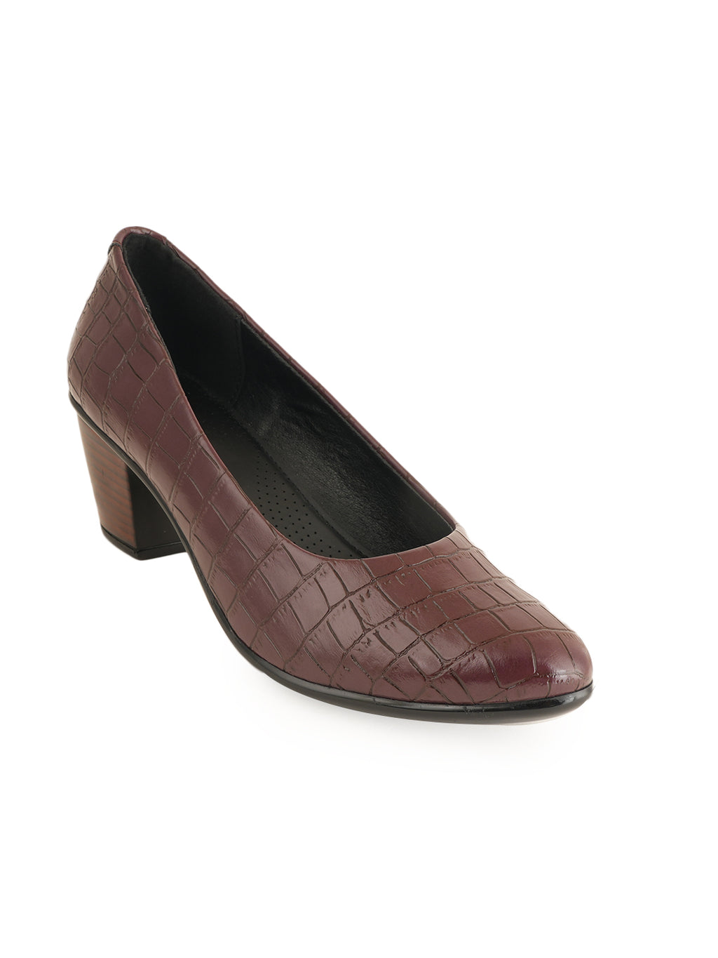 Liscott Solid Block Heel Pumps for Women