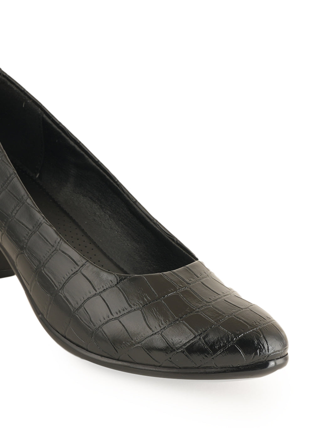 Liscott Solid Block Heel Pumps for Women