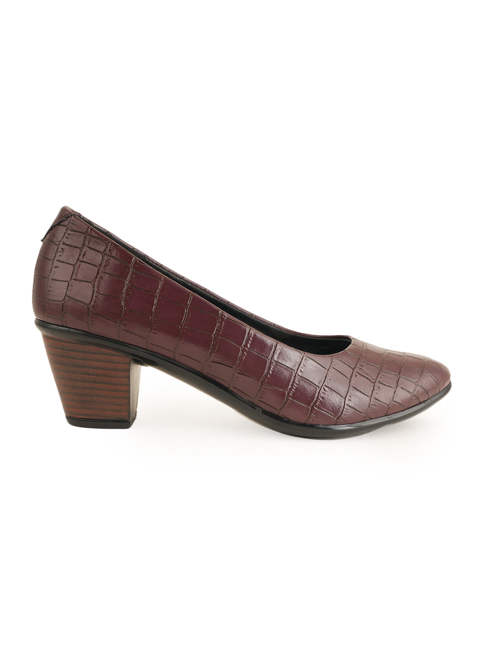 Liscott Solid Block Heel Pumps for Women