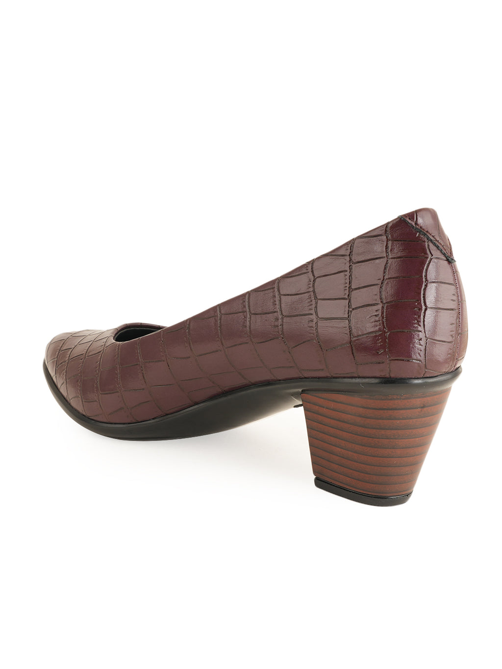 Liscott Solid Block Heel Pumps for Women