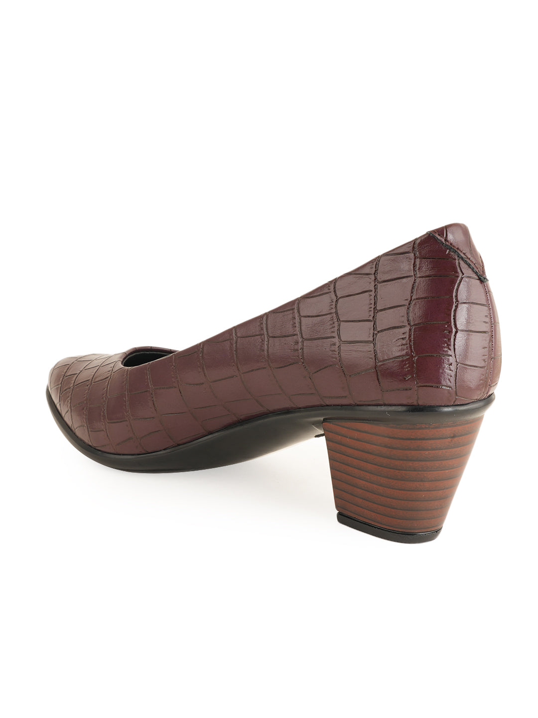 Liscott Solid Block Heel Pumps for Women