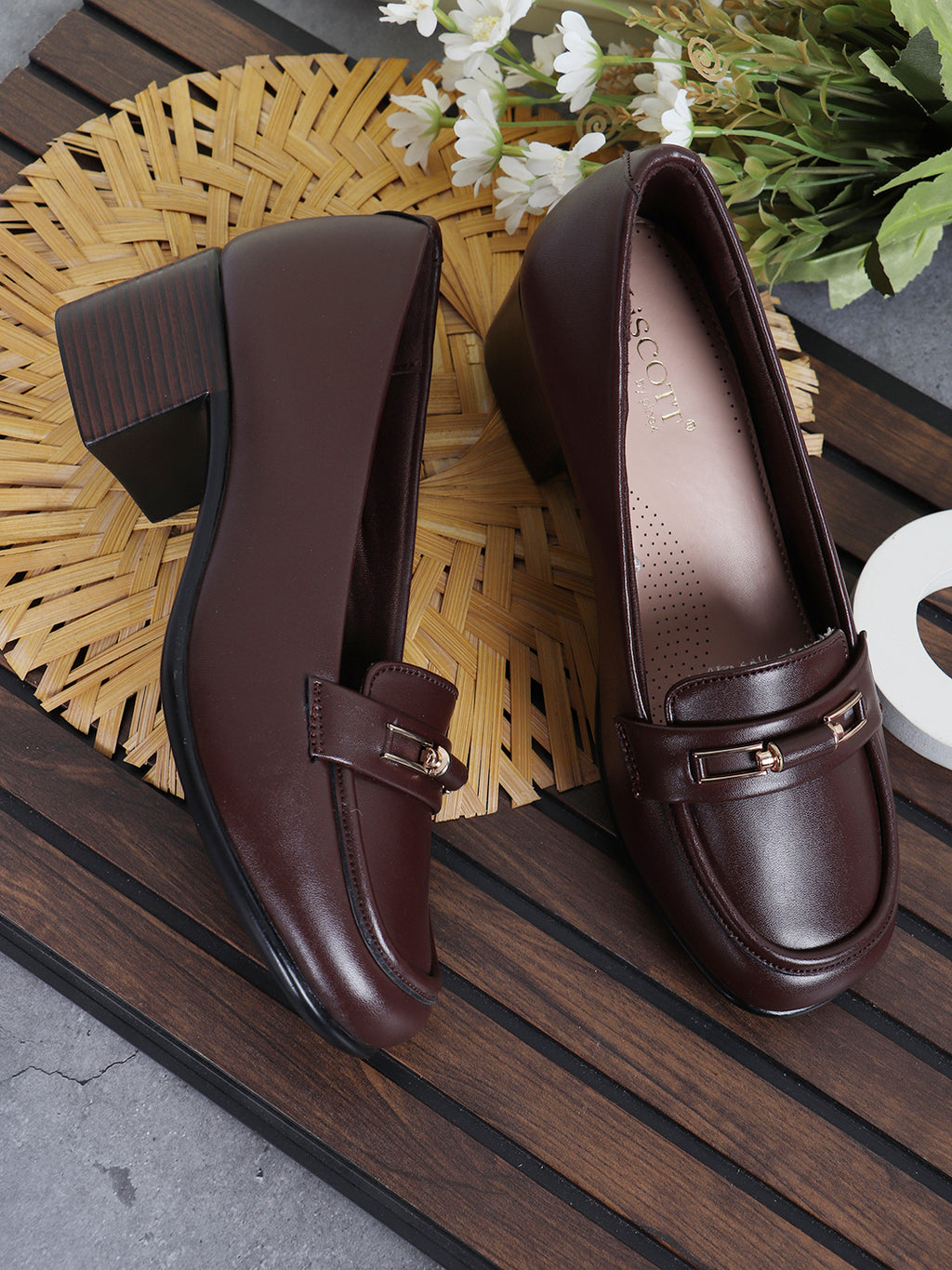 Liscott Comfortable Block Heel Pumps for Women