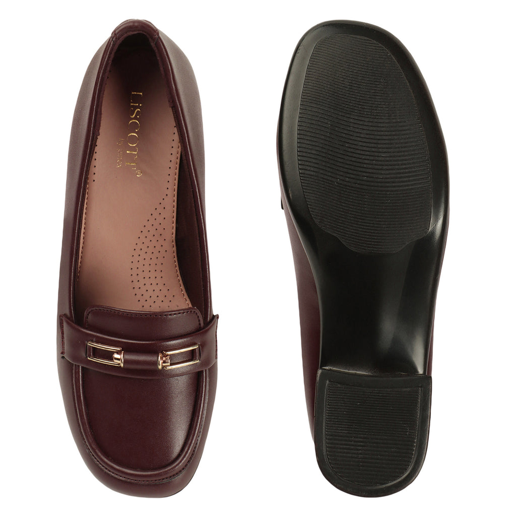 Liscott Comfortable Block Heel Pumps for Women